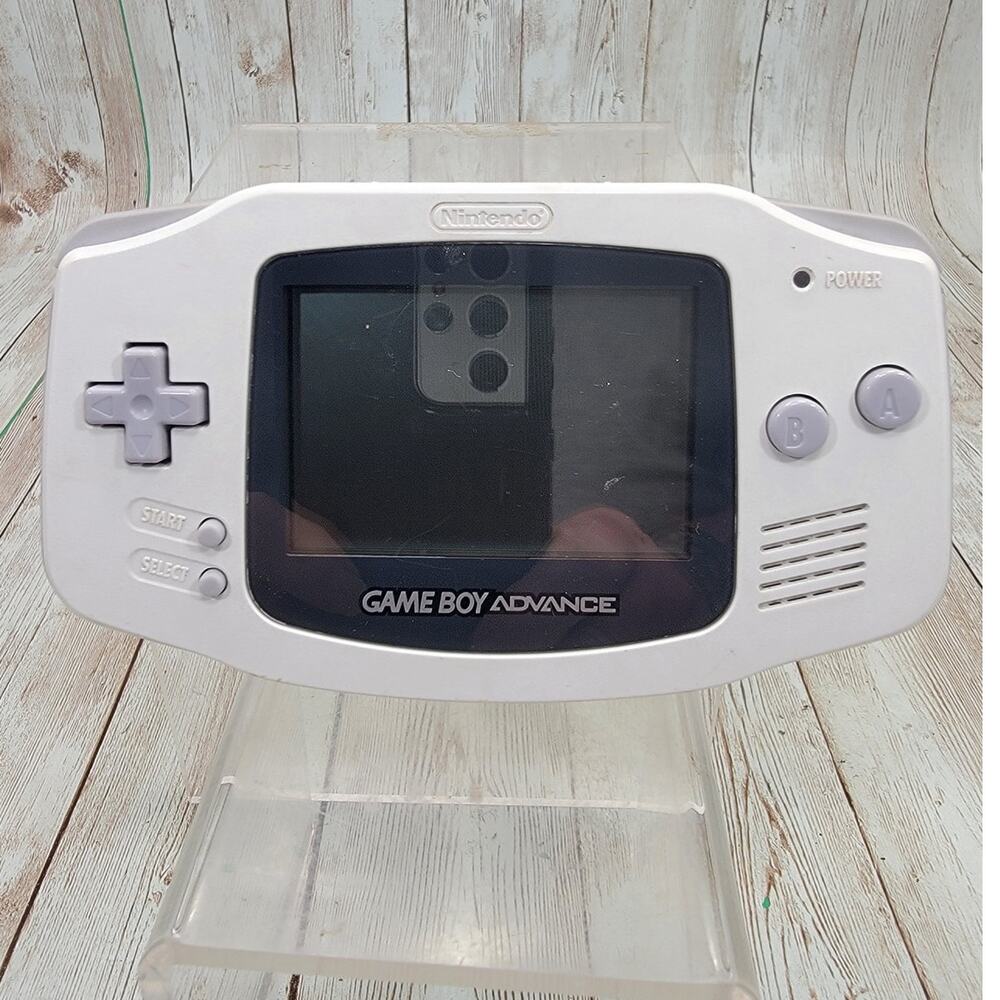 Genuine Nintendo Game Boy Advance GBA Console AGB-001 White Tested and Working!